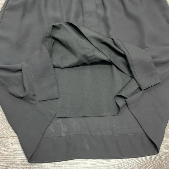 Banana Republic Long Sleeve Black Collared Shirt Dress 4P - Picture 13 of 16